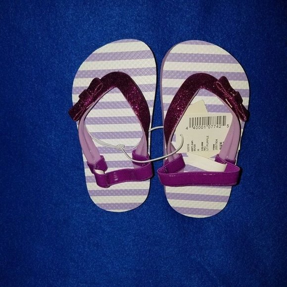 Adorable Flip Flops for Toddler Girls-Size 6/7-New - Picture 2 of 2